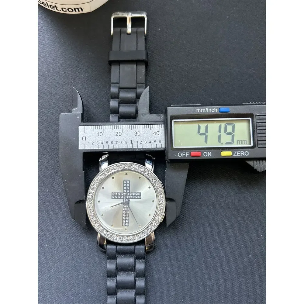 Silver Tone Cross Women’s Quartz Watch
